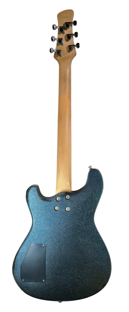 MetalGear-MTG-88SPK-BL Custom Sparkling Blue SuperStrats Bolt-on Satin Neck