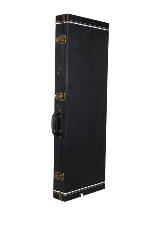 Luthier Electric Guitar Rectangular Hard Case Black Vinyl