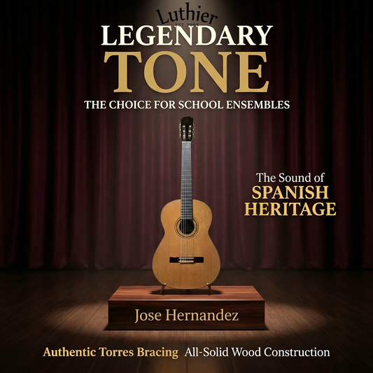 Jose Hernandez Handmade Classical Guitar - Antonio Torres Bracing | School Guitar Ensemble