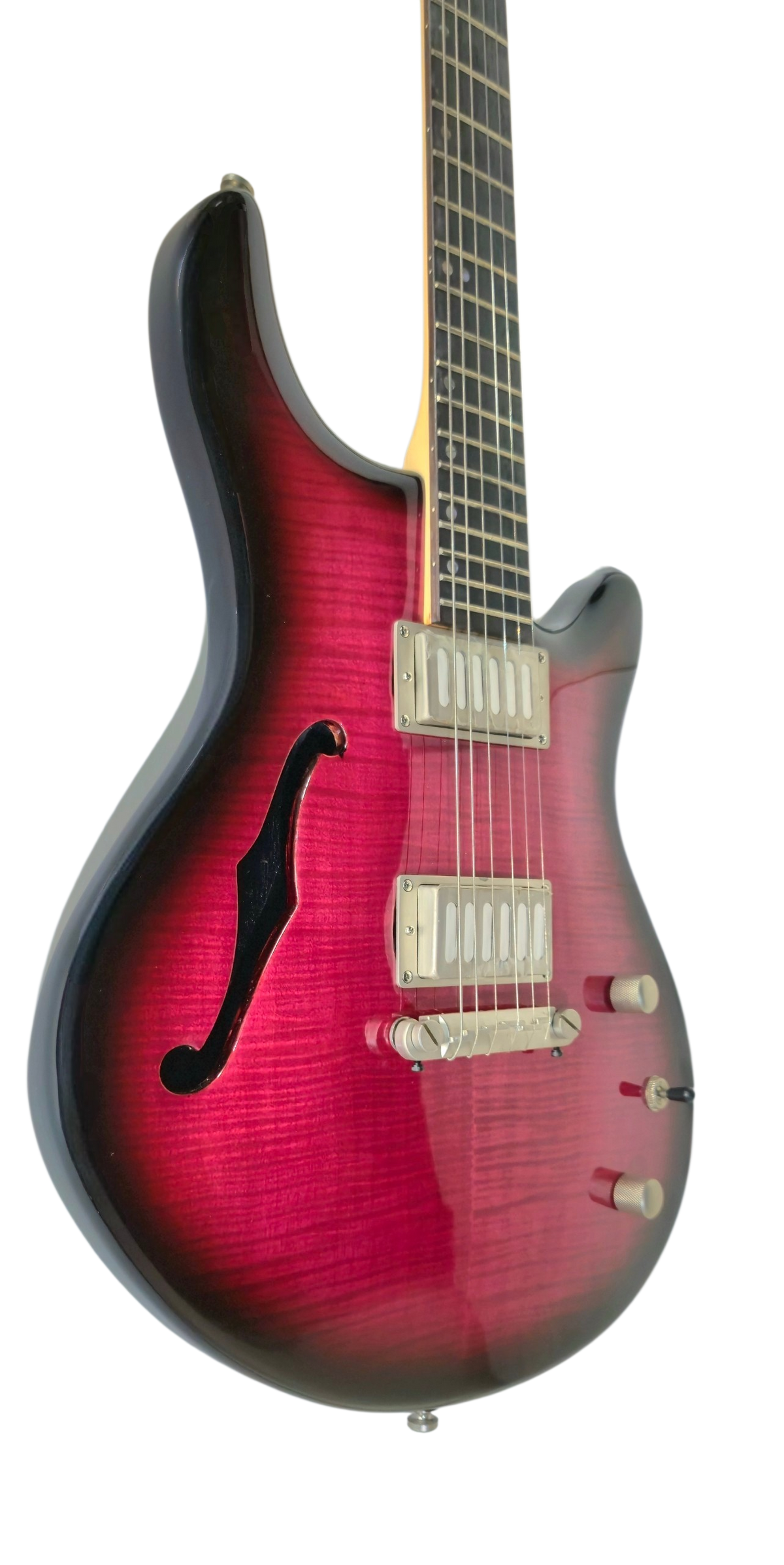 Luthier FME-420-WRB 2H f-hole Flame WineRedBurst Electric
