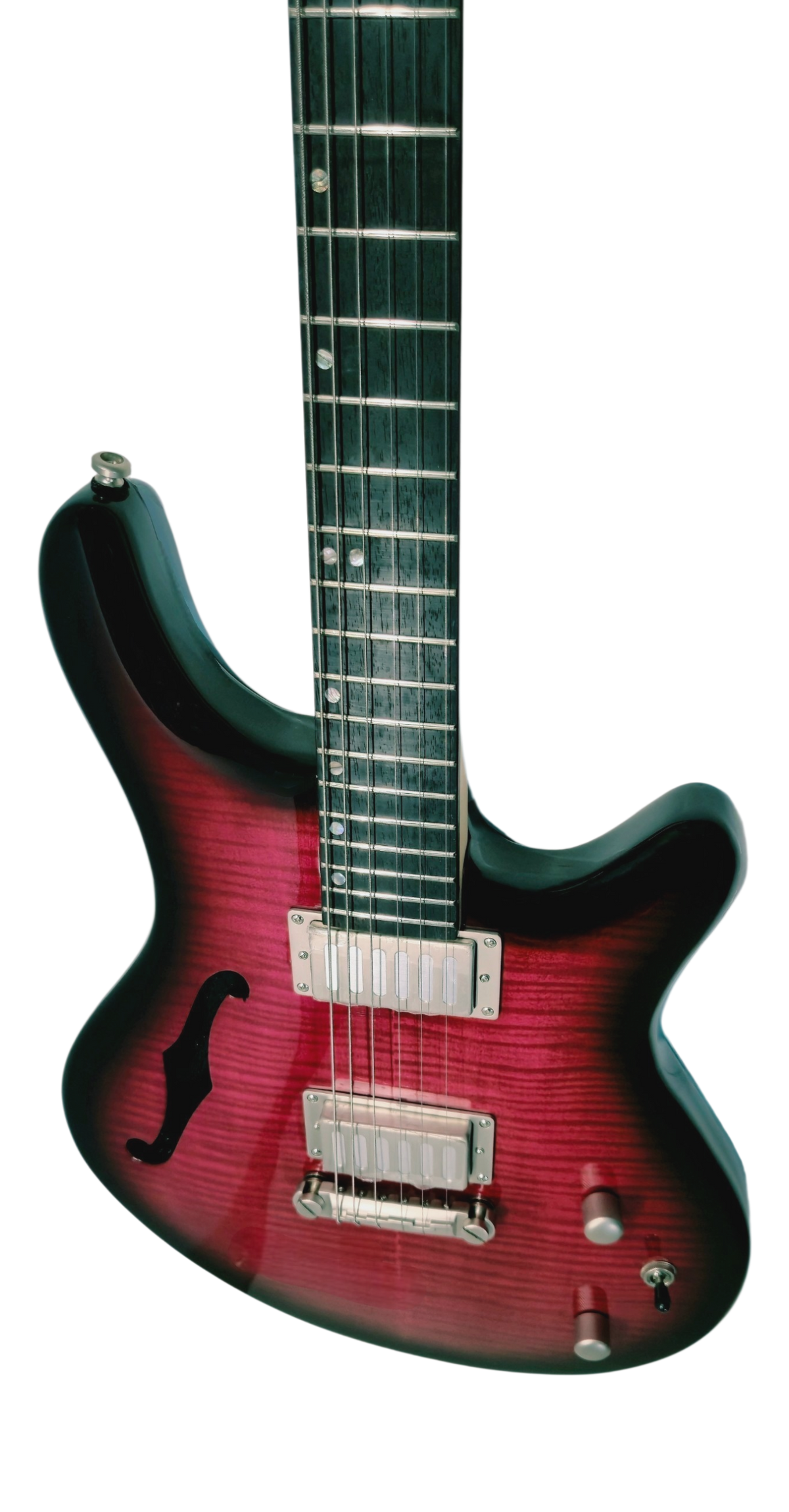 Luthier-FME-420WRB-2H_Double_Cutaway_WineRed