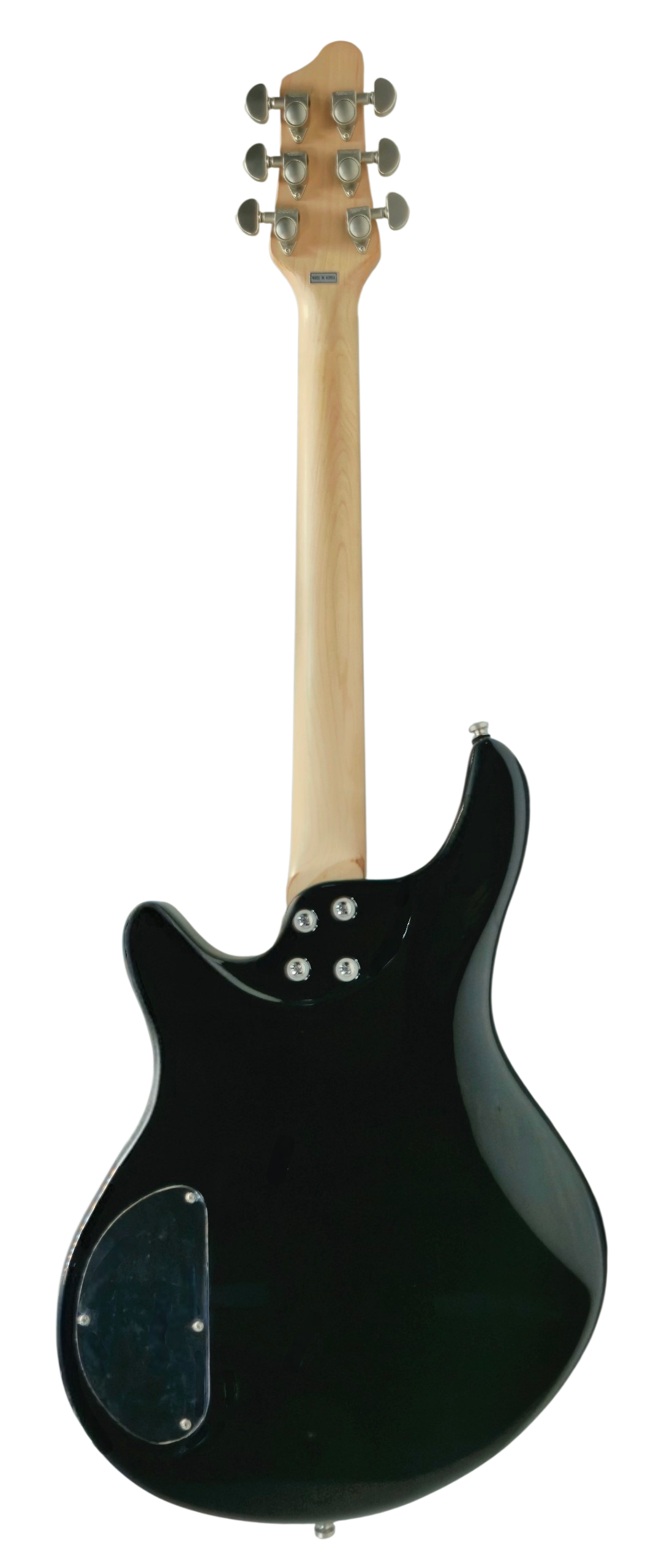 Luthier-FME-420WRB-2H_Satin_Maple_Neck_Nickle_HM Back View Bolt-on Neck joint