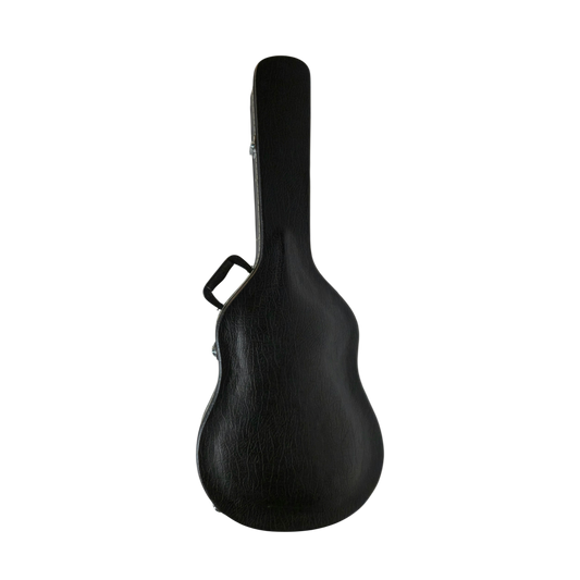 Luthier Classic Guitar Arch-Top Hardcase Black Wooden Leatheroid, Chrome Locks, hinges & legs