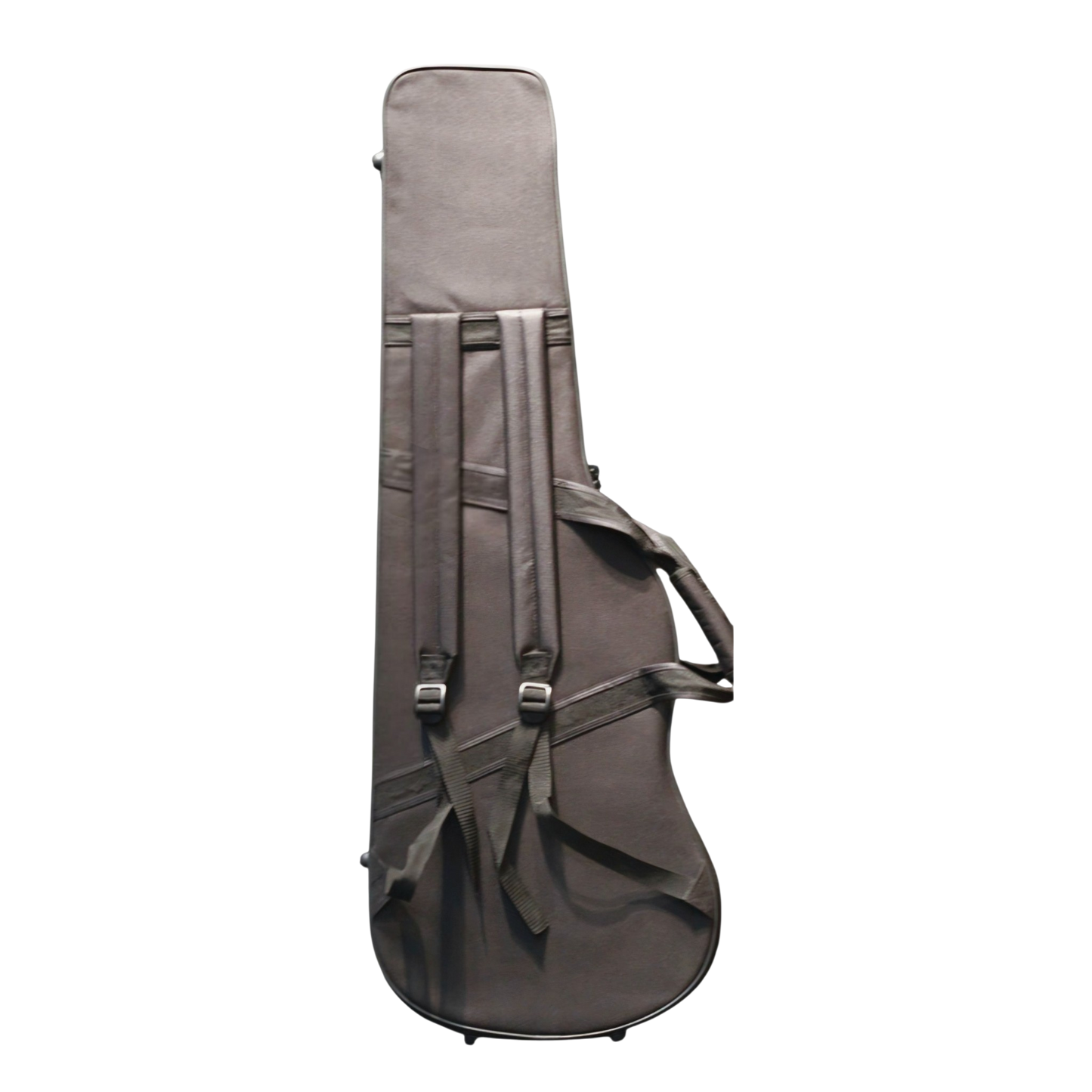 Luthier Electric Hardcase with 2 padded Back Straps that free up your hands, light in weight & cost, pragmatic solution for guitarist on the go