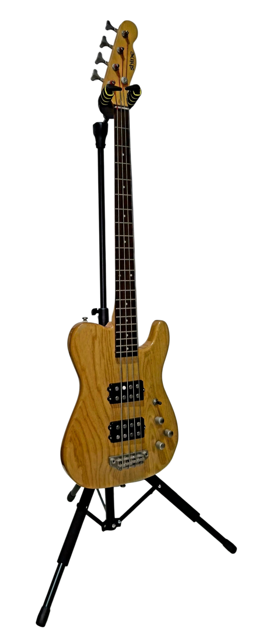 Luthier LGS-1 GL at max height for Bass Electric guitar there are more space available to ground