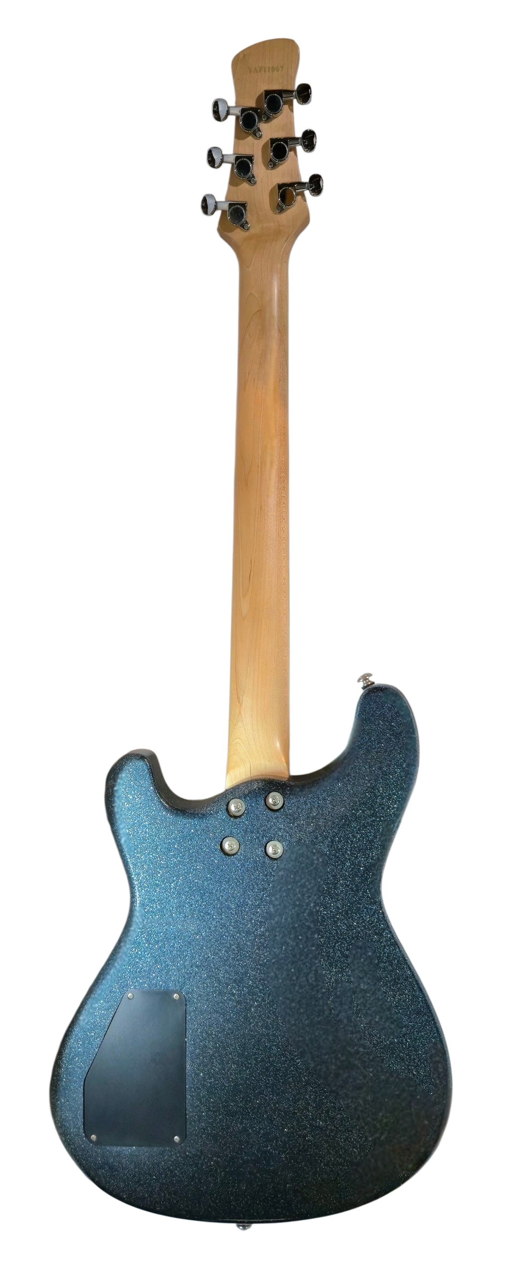 MetalGear-MTG-88SPK-BL Custom Sparkling Blue SuperStrats Bolt-on Satin Neck