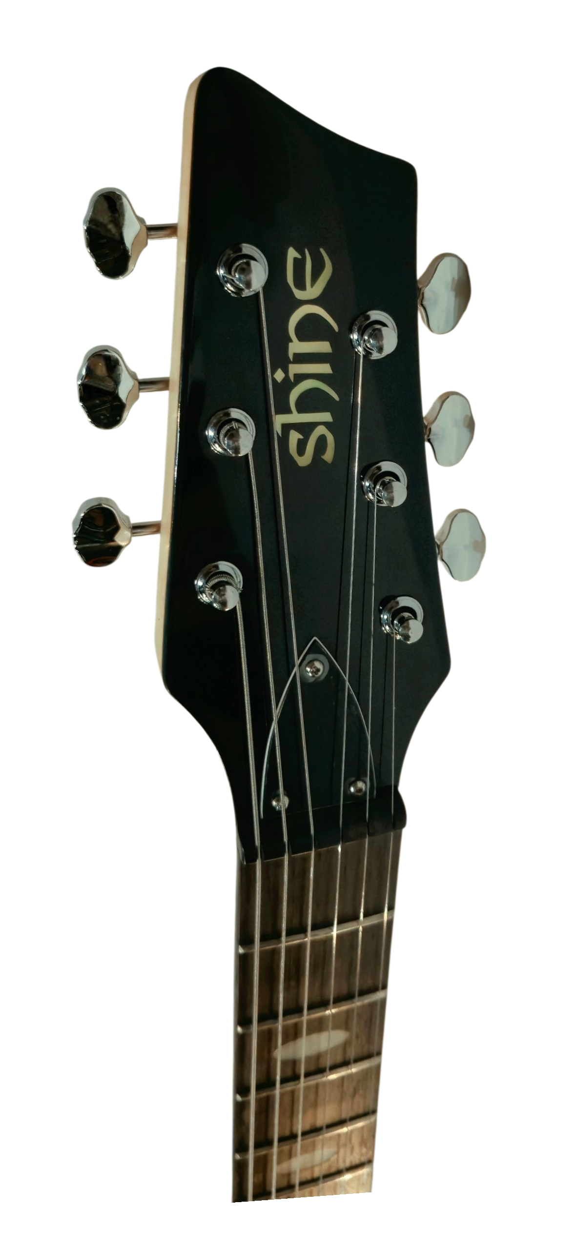 Offset-SS603-CS-OffsetStrats_Ergonomic_Head_in Black OpenGear Chrome Tunings