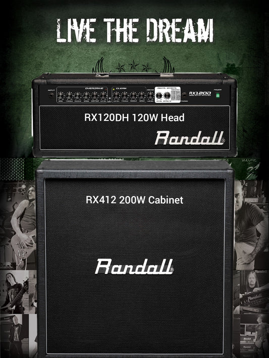 Randall RX120DHSE Package FullStack 120W Head 200W Cabinet