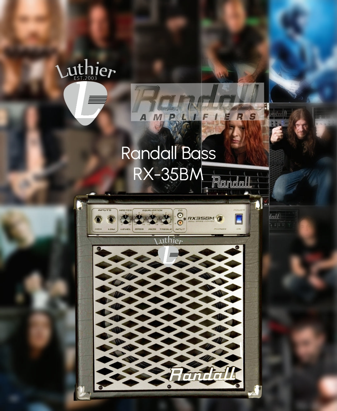 Randall RX35BM 35W Bass Combo Amp 1 x 10" Jaguar Speaker