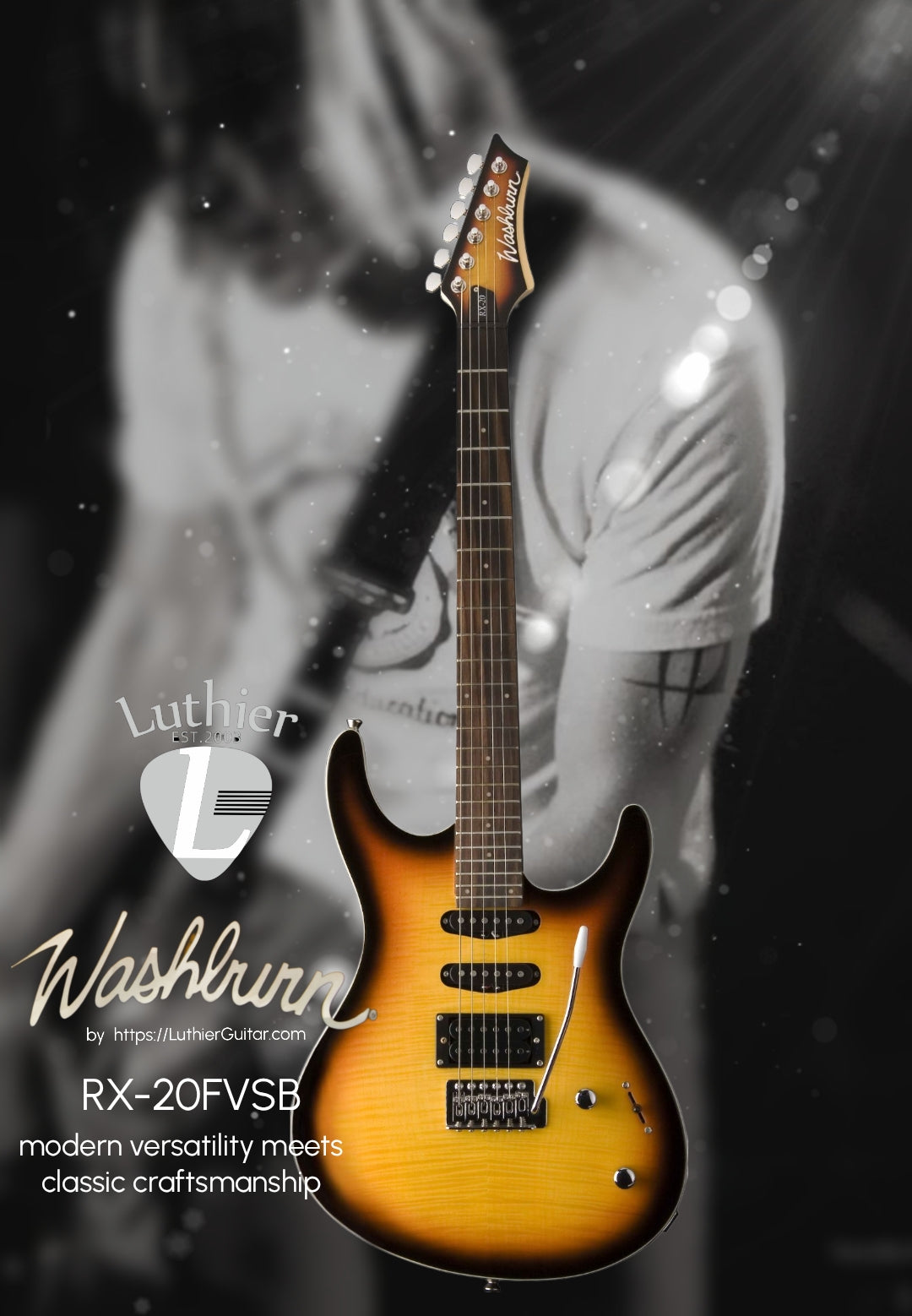 Washburn RX-20 Electric Guitar | Versatile Fender Alternative
