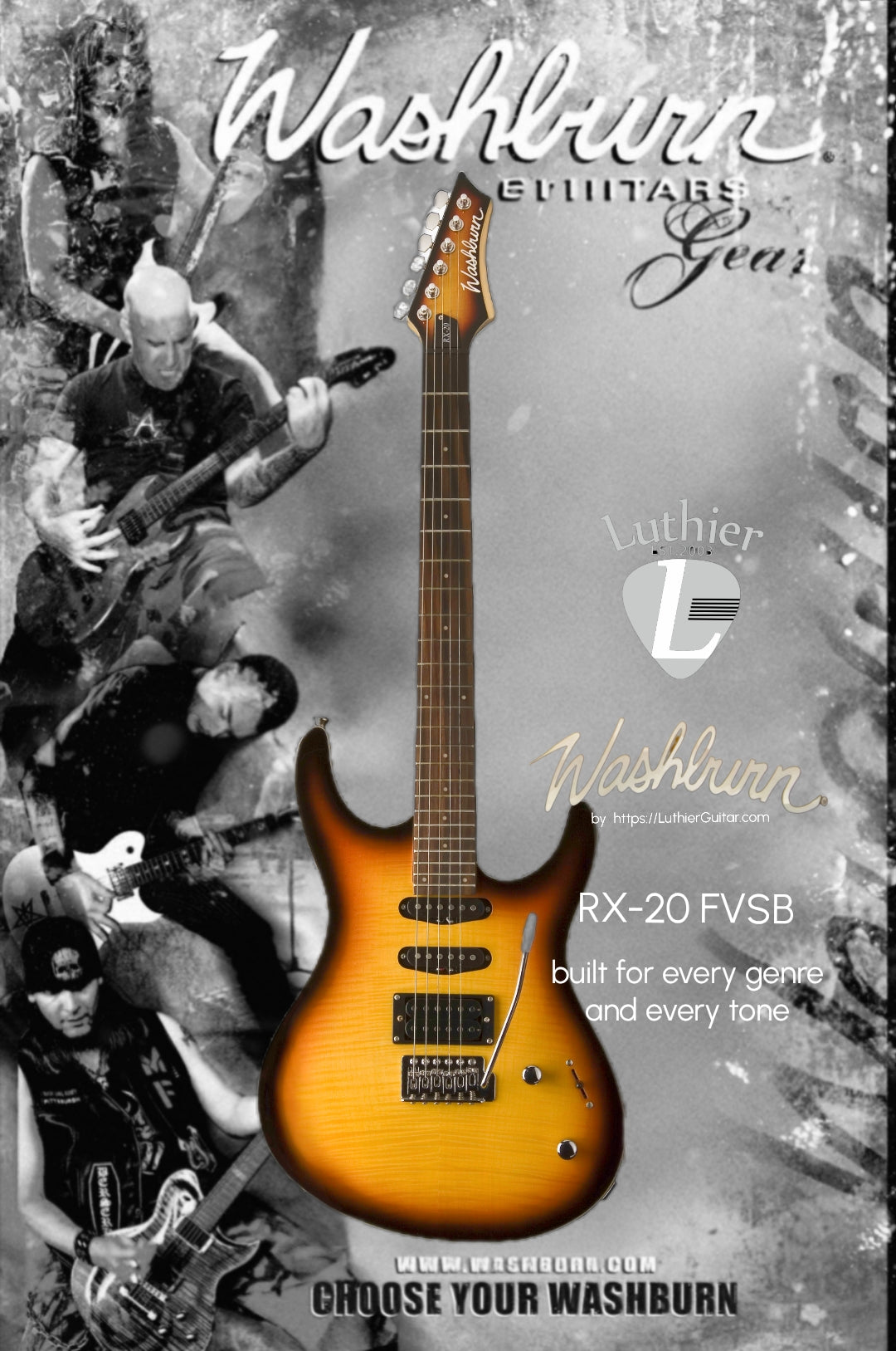 Washburn RX-20 Electric Guitar | Versatile Fender Alternative