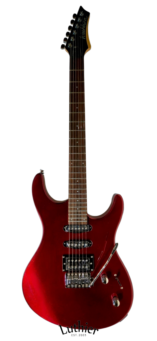 Washburn-RX10-MRD_MetallicRed_FatStrats_HSS_Fulcrum Tremolo