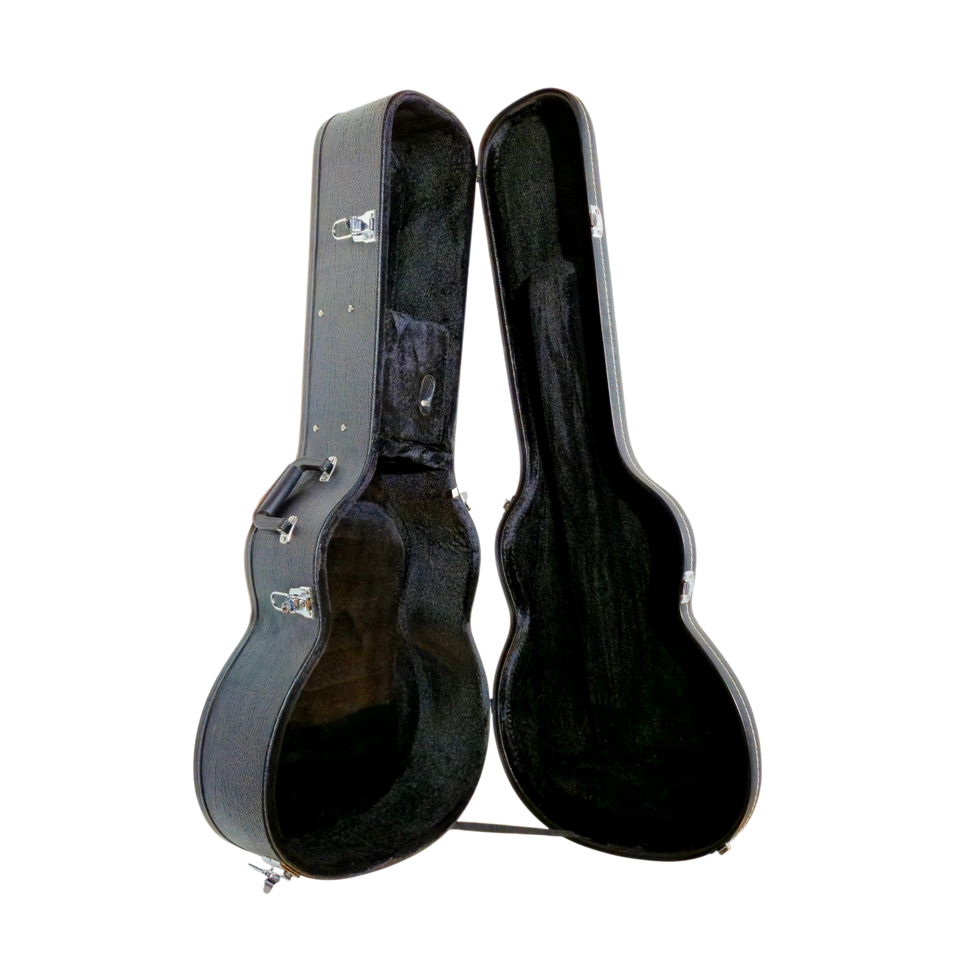 Washburn HardCase GCGADLX padded black fleece interior, neck-rest & compartment for accessory