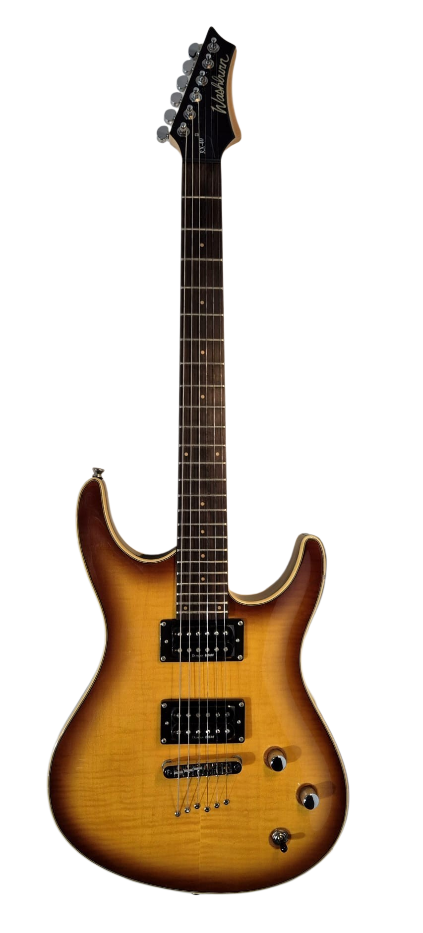 Washburn RX40F-TSB 2xDuncan-Hambucking Flame Arch-Top TobaccoBurst SuperStrats 24 frets