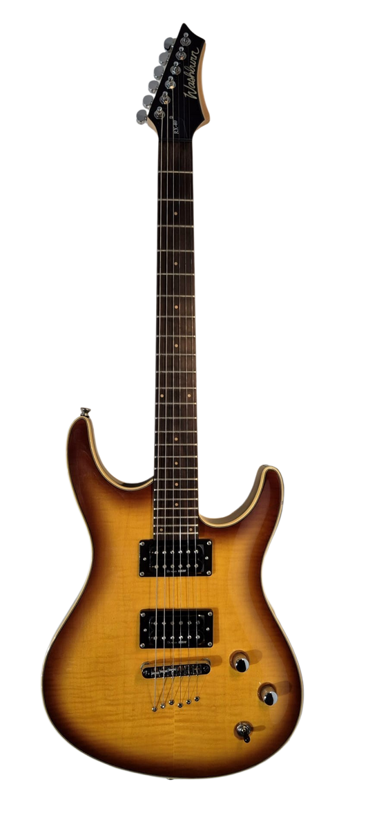 Washburn RX40F-TSB 2xDuncan-Hambucking Flame Arch-Top TobaccoBurst SuperStrats 24 frets