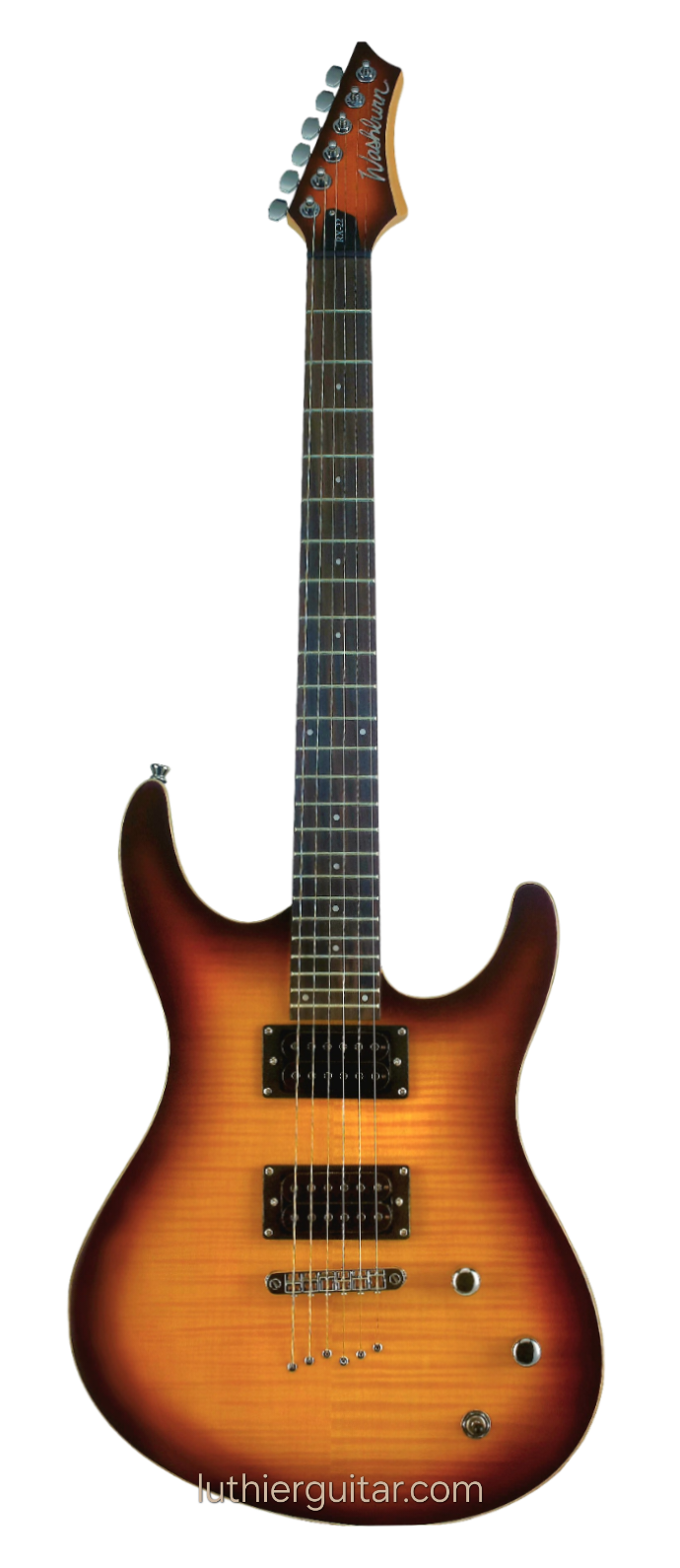 Washburn RX40FTSB-TobaccoSunBurst H-H SuperStrats Flame Arch-Top gorgeous