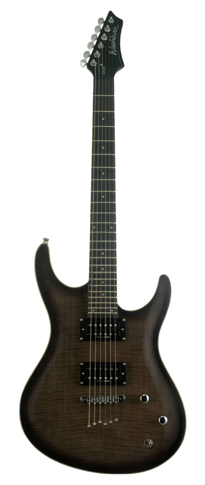 Washburn RX50-FBSB Super Strats H-H HoleThru body Flame BlackSubBurst