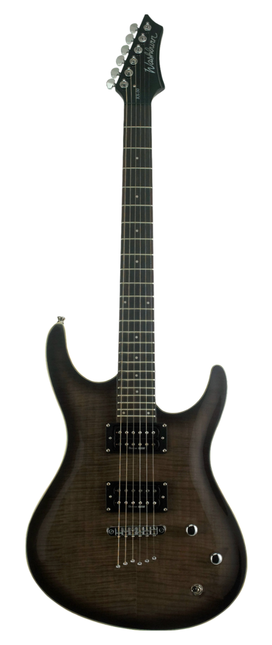Washburn RX50-FBSB Super Strats H-H HoleThru body Flame BlackSubBurst