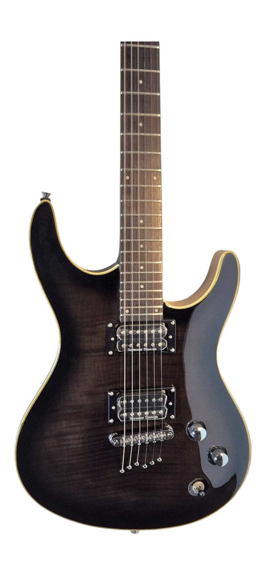 Washburn RX50F-USA-FBB Seymour Duncan H-H SuperStrats FlameTop