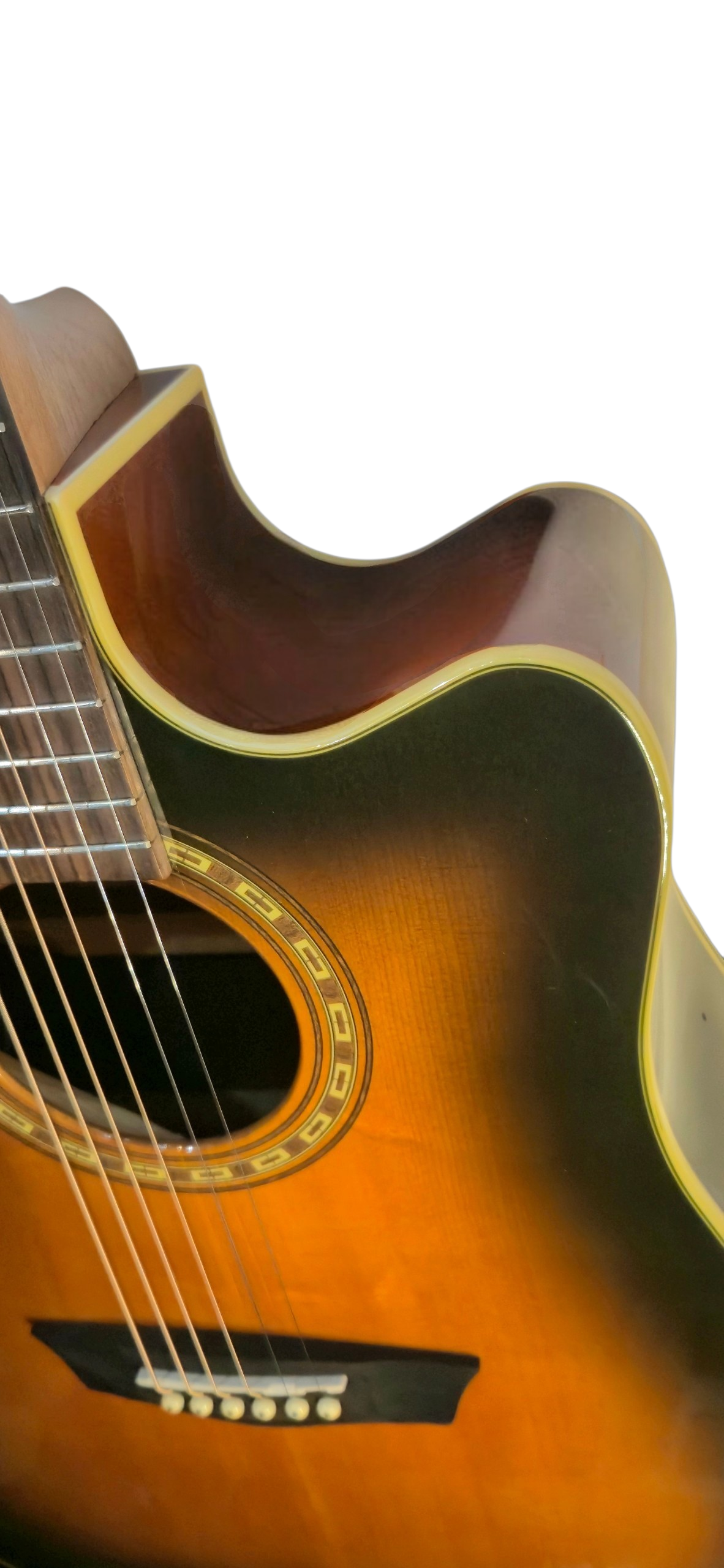 Washburn WD7SCE-ATB Cutaway Tobacco Burst by Luthier Guitar collection