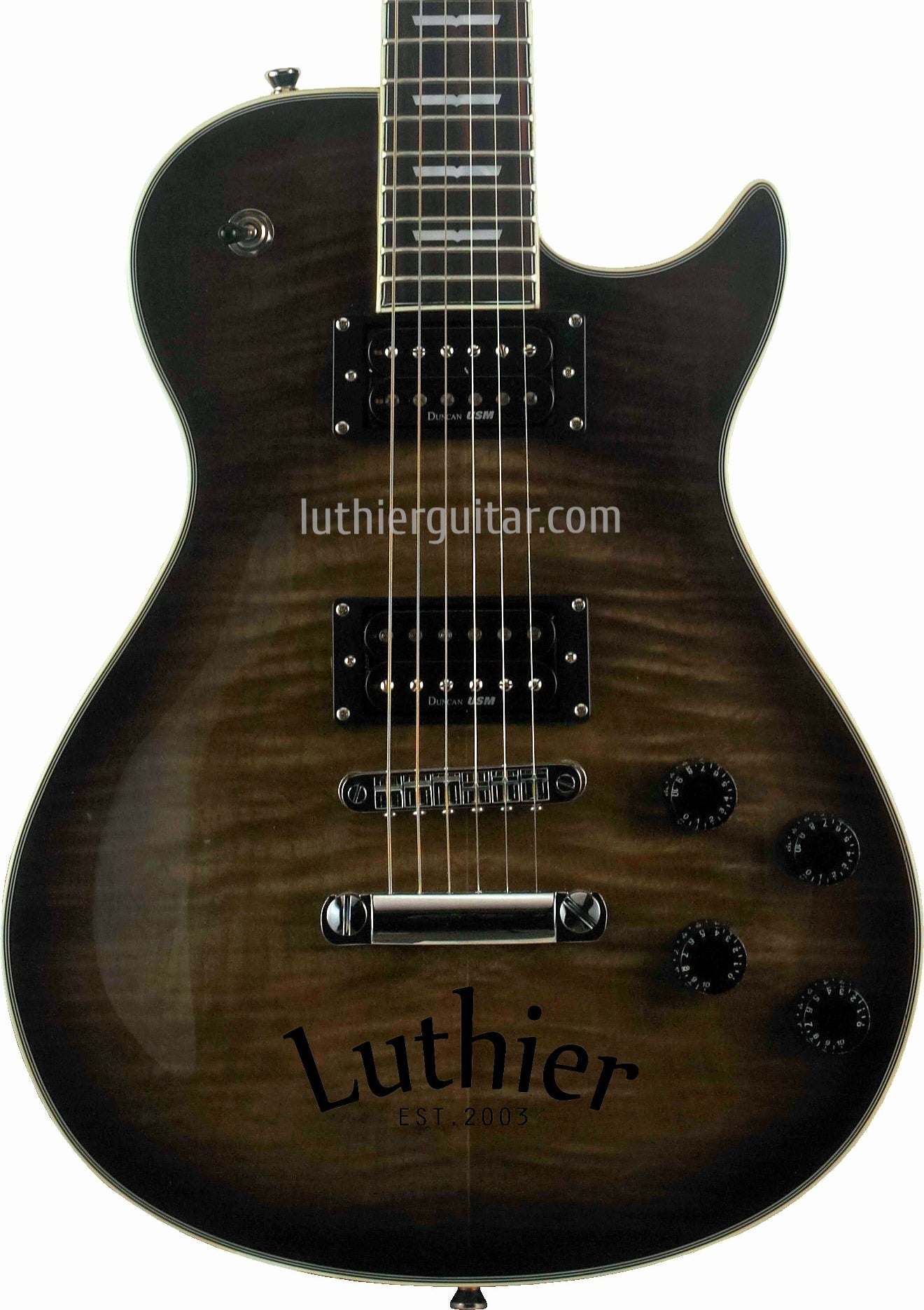 Washburn WIN-DLX-FBB New Idol Deluxe dual Duncan Hambucking FlameTop