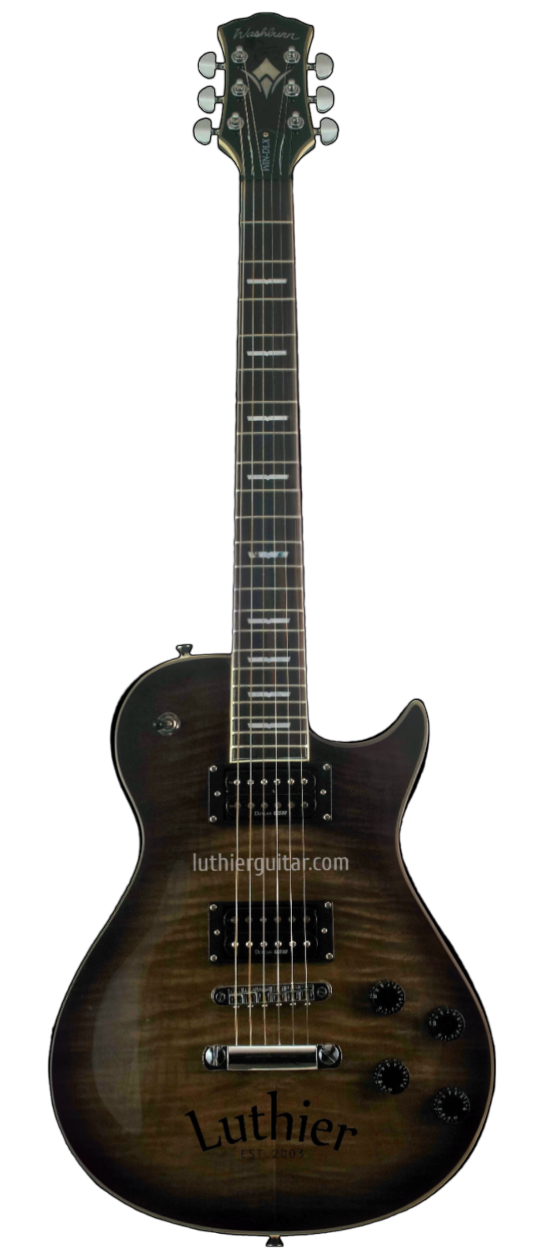 Washburn WIN-DLX-FBB New Idol Deluxe dual Duncan Hambucking FlameTop