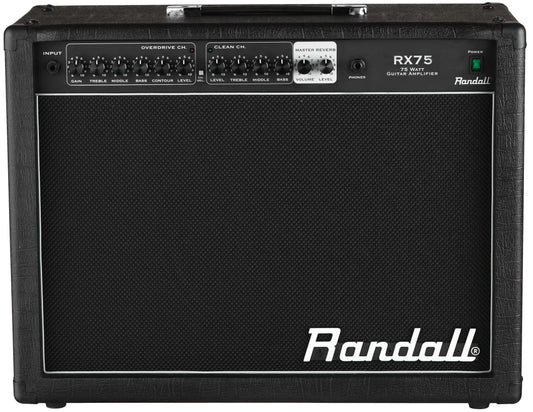 Randall RX-75RG2, Pro 75W Guitar Combo With 12 Inch Jaguar Speaker And Dual Channels